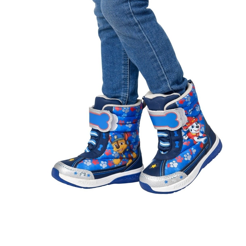 Paw Patrol Nickelodion Kids Boys Size 9 Chase Marshall Winter Shoes Snow Boots